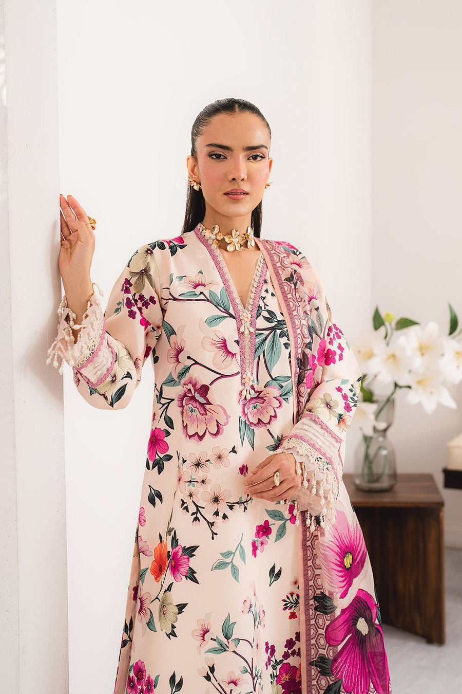 Alizeh Fashion Sheen Printed Lawn Unstitched 3Pc Suit AF-PL-6052-Boho