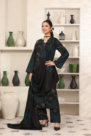 Feathers The Frost Digital Printed Dhanak Unstitched 3Pc Suit Boreal Blossom-FT796