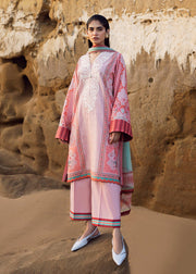Sadaf Fawad Khan Siraa Vol-02 Unstitched Lawn 3Pc Suit - Bows & Ribbons