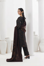 Feathers Digital Printed Dhanak Unstitched 3Pc Suit Brazen Beauty-FT799