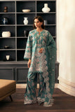 Afrozeh Daybreak Embroidered Lawn Unstitched 3Pc Suit - BREEZE BATHED