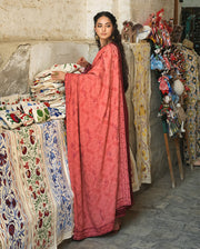 Hemline by Mushq Bukhara Embroidered Linen Unstitched 3Pc Suit - Bukhara Bloom