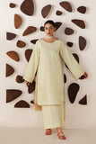 Farasha Summer Melody Embroidered Lawn Unstitched 3Pc Suit - Butter Glow