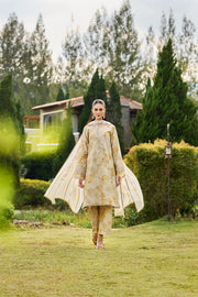 Farasha Sorine Summer Embroidered Lawn Unstitched 3Pc Suit - Butter Muse