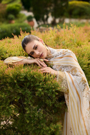 Farasha Sorine Summer Embroidered Lawn Unstitched 3Pc Suit - Butter Muse