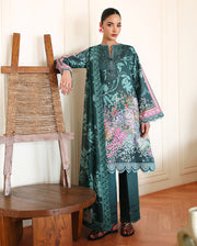 Roheenaz Eclat Gerden Printed Lawn Unstitched 3Pc Suit - BUTTERCUP BLOOM