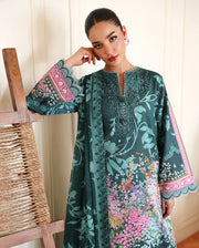 Roheenaz Eclat Gerden Printed Lawn Unstitched 3Pc Suit - BUTTERCUP BLOOM