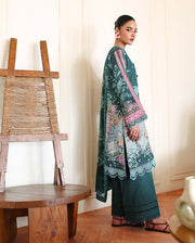 Roheenaz Eclat Gerden Printed Lawn Unstitched 3Pc Suit - BUTTERCUP BLOOM