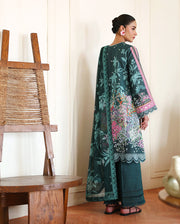 Roheenaz Eclat Gerden Printed Lawn Unstitched 3Pc Suit - BUTTERCUP BLOOM
