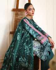 Roheenaz Eclat Gerden Printed Lawn Unstitched 3Pc Suit - BUTTERCUP BLOOM