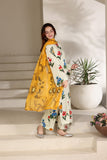 Feathers Premium Printed Lawn Unstitched 3Pc Suit Buttercup Garden-FT644
