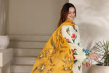 Feathers Premium Printed Lawn Unstitched 3Pc Suit Buttercup Garden-FT644