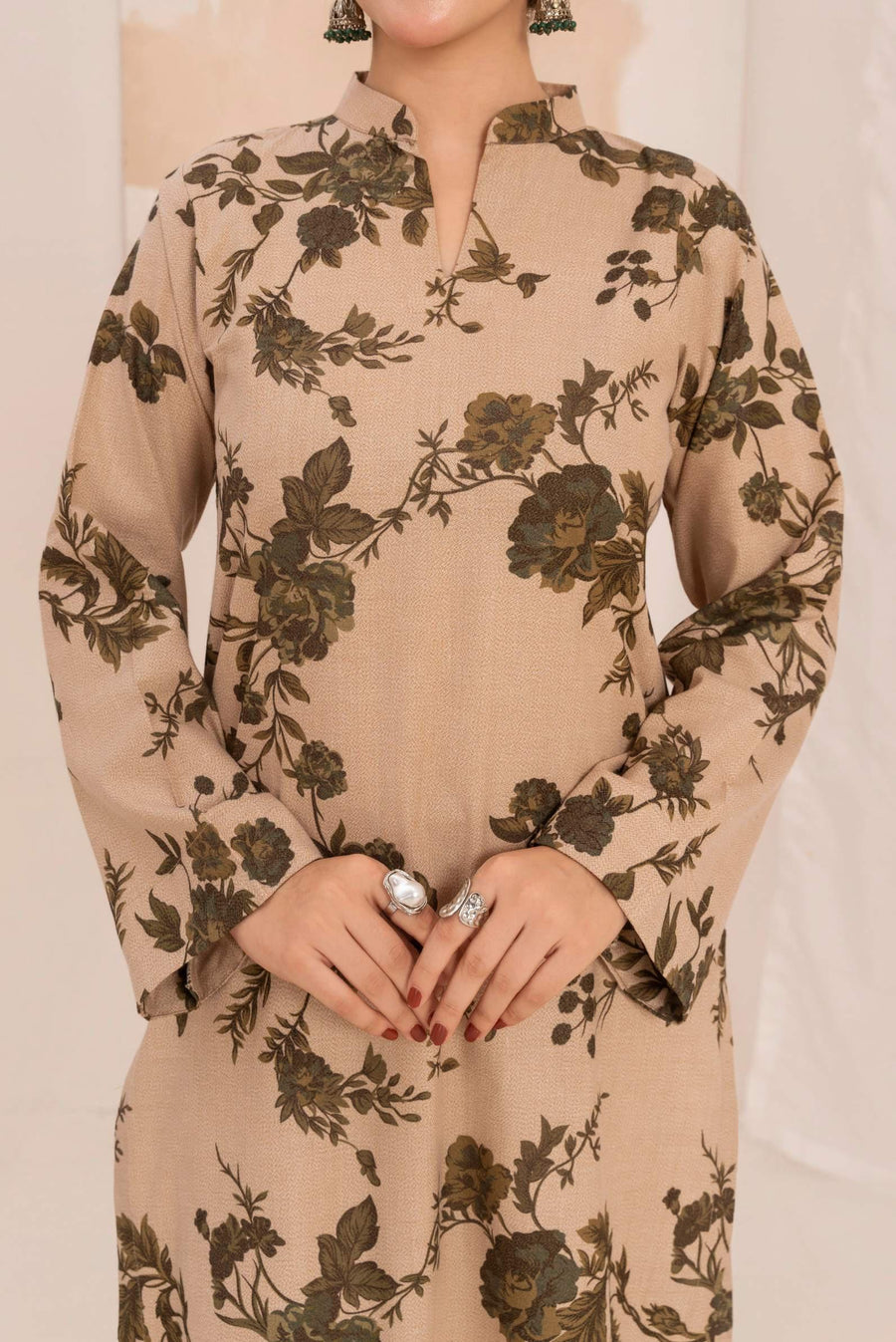 Feathers Digital Printed Dhanak Unstitched 3Pc Suit CALVORE-FT589