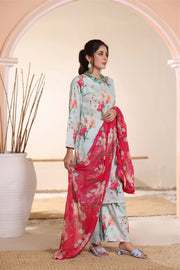 Feathers Premium Printed Lawn Unstitched 3Pc Suit CANDY-FT236