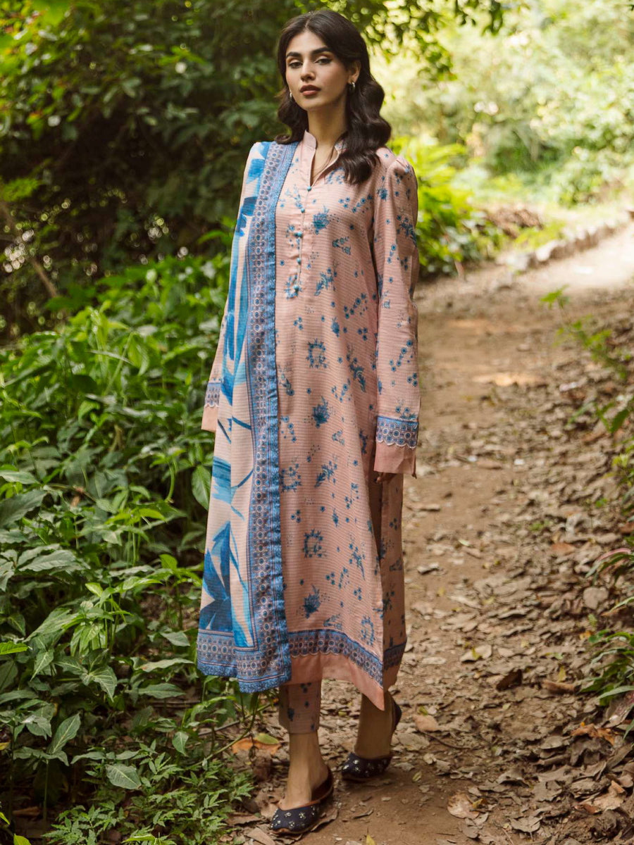 Rang by Motifz Digital Printed Khaddar Unstitched 3Pc Suit 4341-CARNELIAN