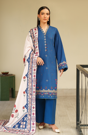 Bellini by Seran Embroidered Khaddar Unstitched 3Pc Suit D-02 CASPIRA