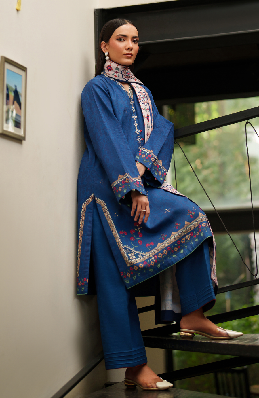 Bellini by Seran Embroidered Khaddar Unstitched 3Pc Suit D-02 CASPIRA