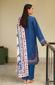 Bellini by Seran Embroidered Khaddar Unstitched 3Pc Suit D-02 CASPIRA