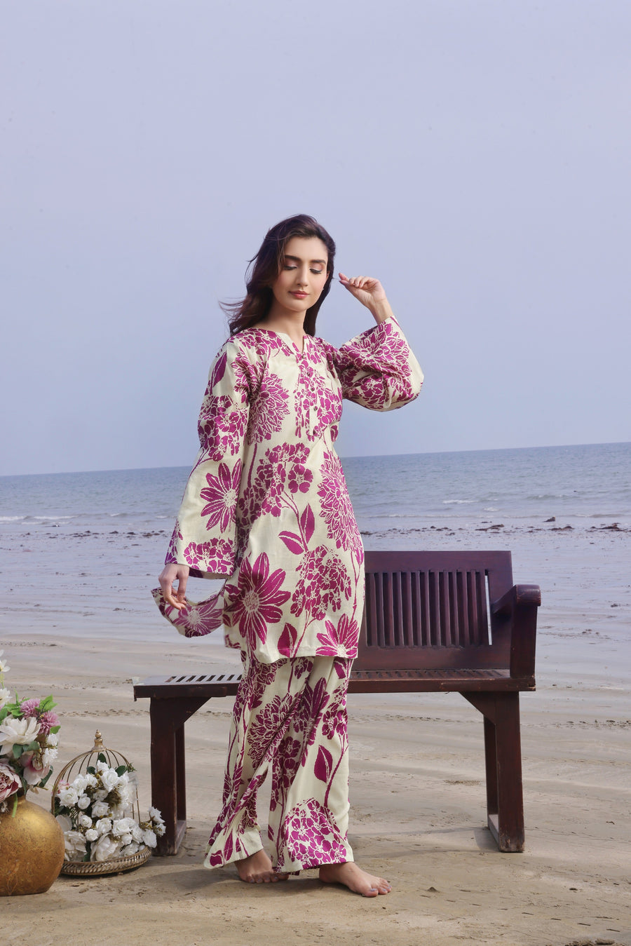 Feathers Whisper Winds Unstitched Printed Lawn 2Pc Suit CASSIA-FT515
