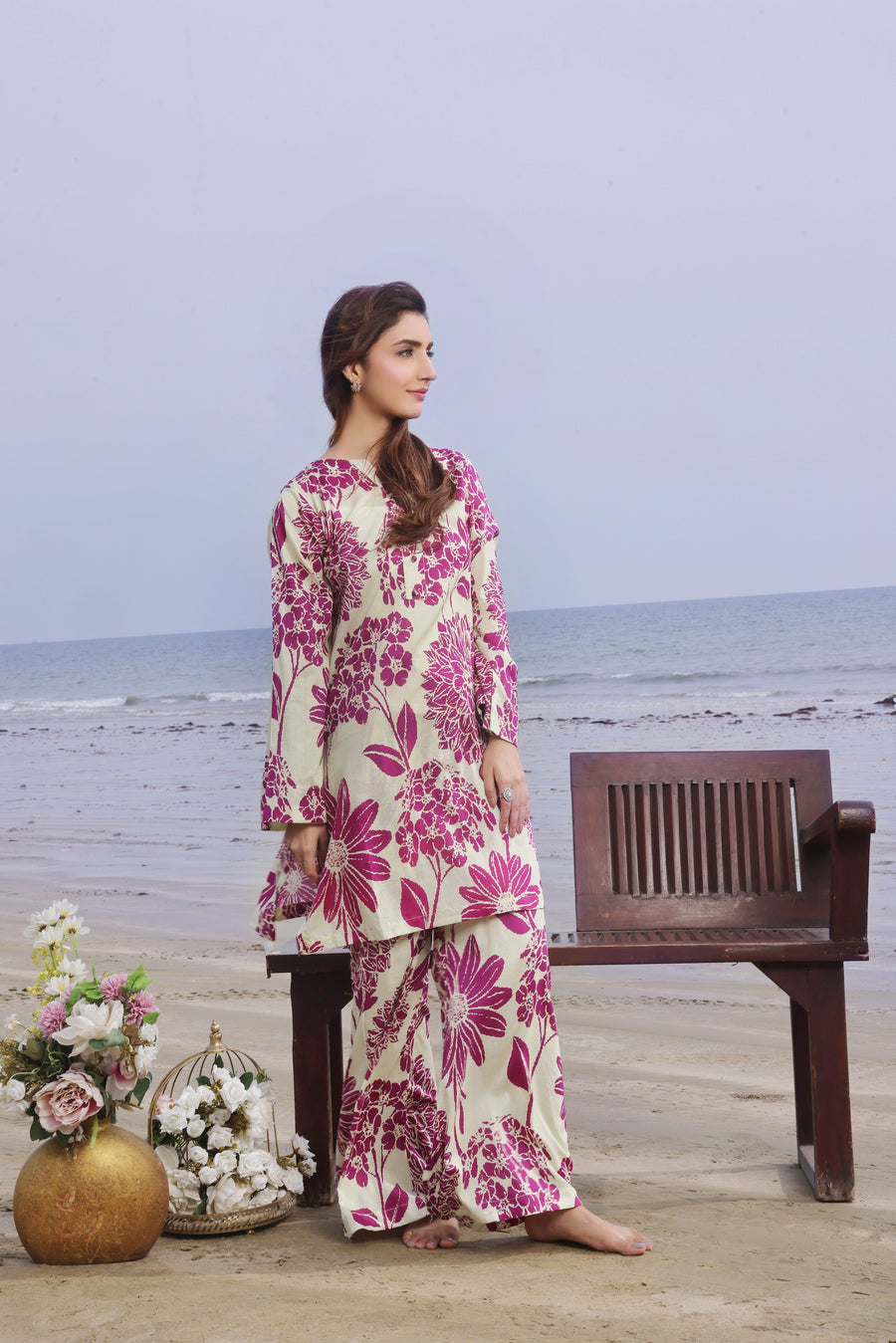 Feathers Whisper Winds Unstitched Printed Lawn 2Pc Suit CASSIA-FT515