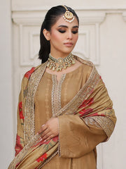 Charizma Bunti Embroidered Staple Jacquard Unstitched 3Pc Suit CB3-01