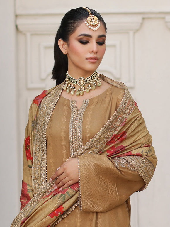 Charizma Bunti Embroidered Staple Jacquard Unstitched 3Pc Suit CB3-01