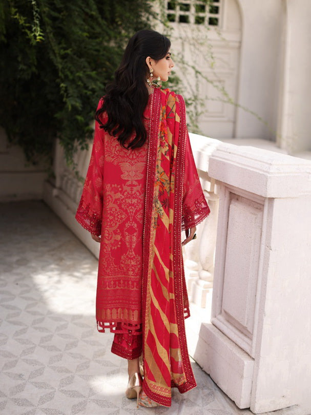 Charizma Bunti Embroidered Staple Jacquard Unstitched 3Pc Suit CB3-02