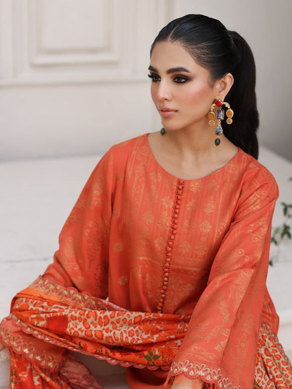 Charizma Bunti Embroidered Staple Jacquard Unstitched 3Pc Suit CB3-04