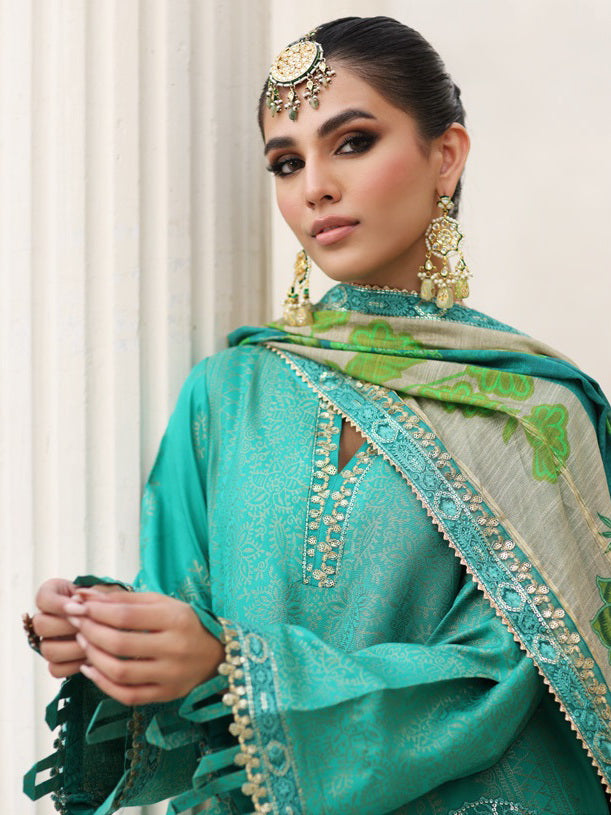 Charizma Bunti Embroidered Staple Jacquard Unstitched 3Pc Suit CB3-05