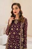 IZNIK Chinon Vol-02 Embroidered Chiffon Unstitched 3Pc Suit CC-42