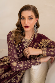 IZNIK Chinon Vol-02 Embroidered Chiffon Unstitched 3Pc Suit CC-42