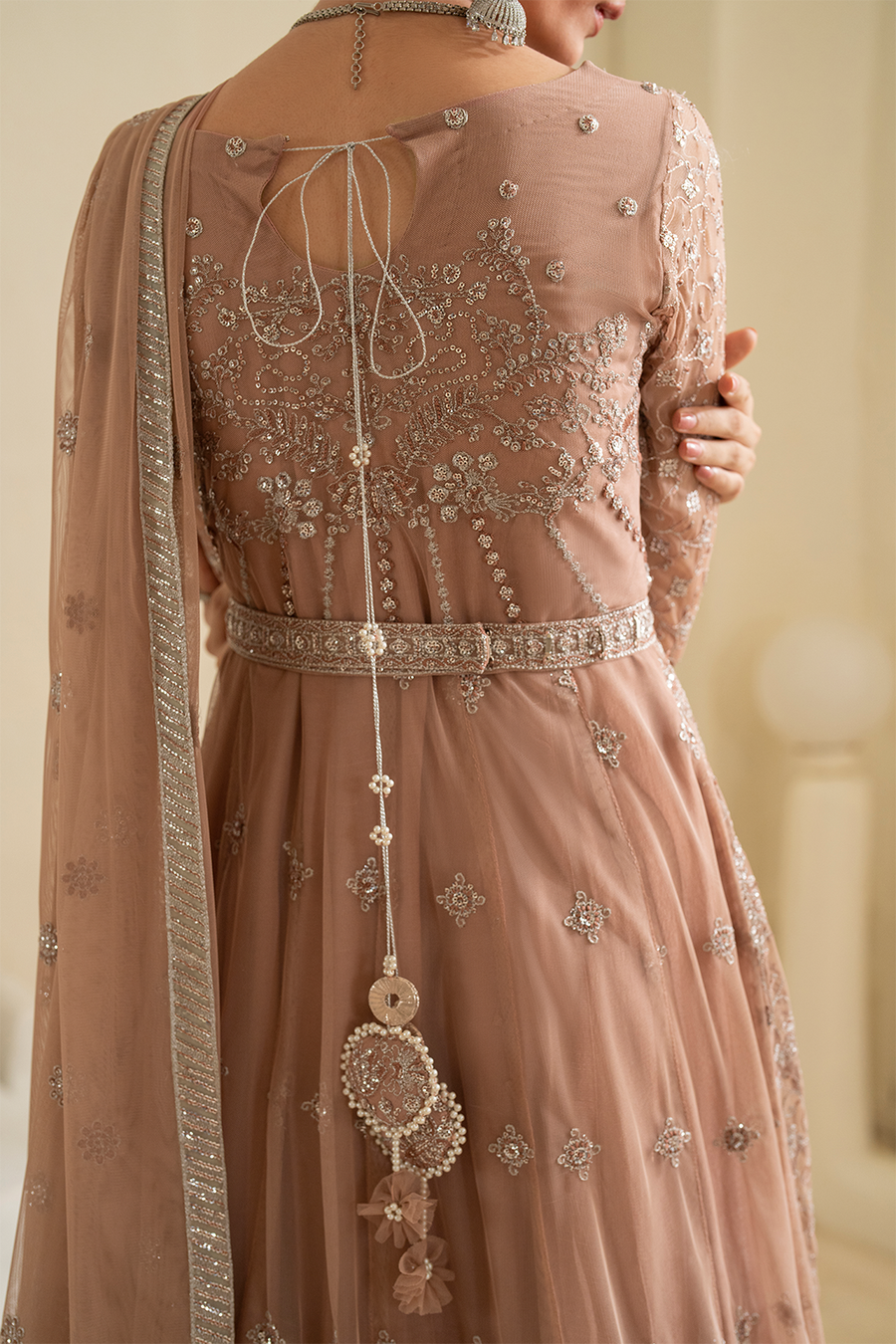 IZNIK Chinon Vol-02 Embroidered Net Unstitched 3Pc Suit CC-43