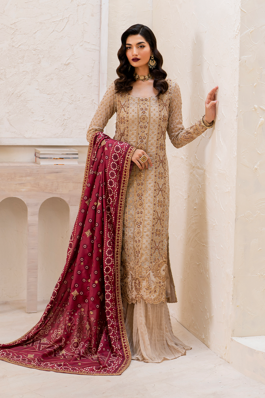IZNIK Chinon Vol-02 Embroidered Chiffon Unstitched 3Pc Suit CC-44