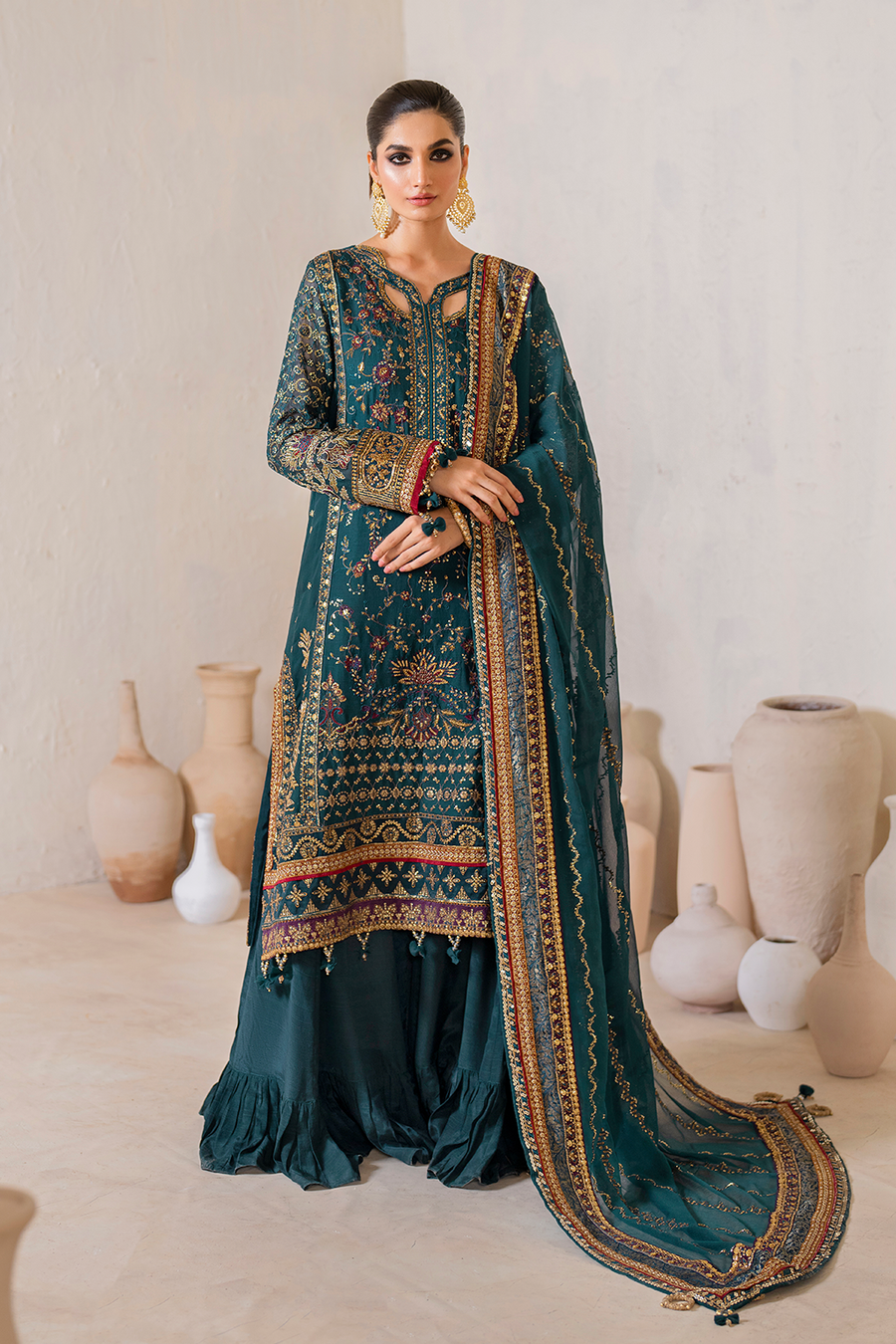 IZNIK Chinon Vol-02 Embroidered Chiffon Unstitched 3Pc Suit CC-46