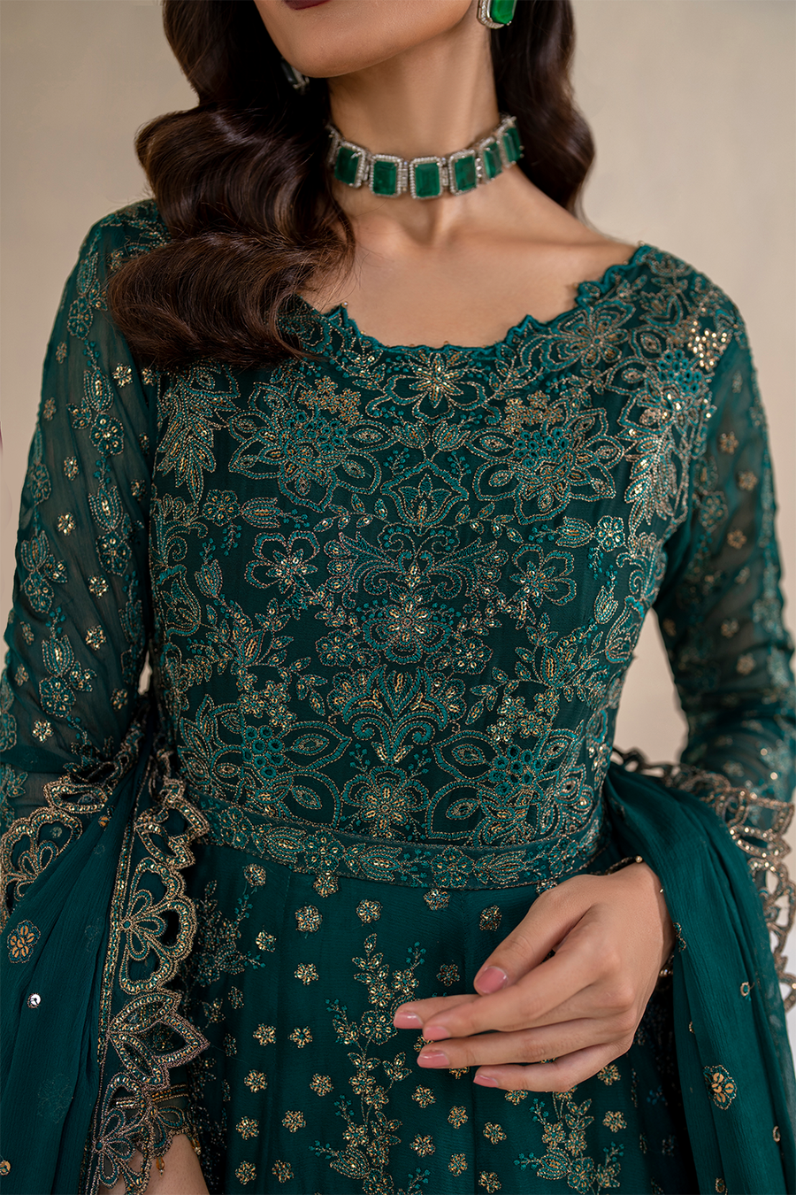 IZNIK Chinon Vol-02 Embroidered Chiffon Unstitched 3Pc Suit CC-47