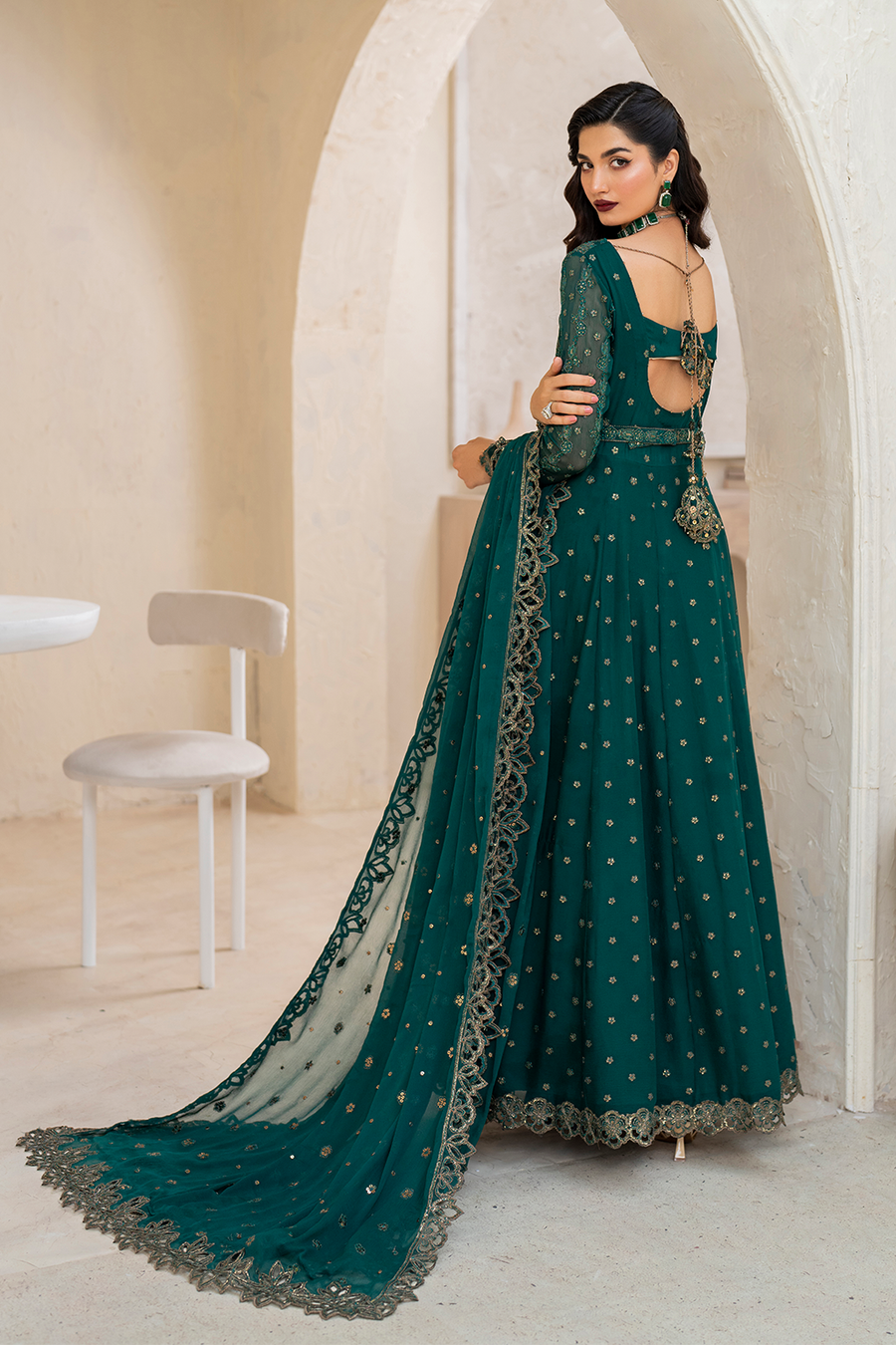 IZNIK Chinon Vol-02 Embroidered Chiffon Unstitched 3Pc Suit CC-47