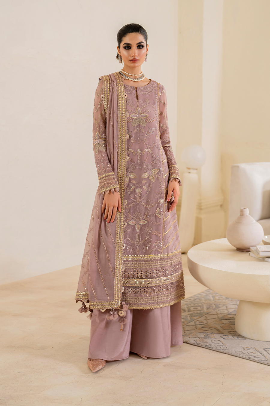 IZNIK Chinon Vol-02 Embroidered Chiffon Unstitched 3Pc Suit CC-48