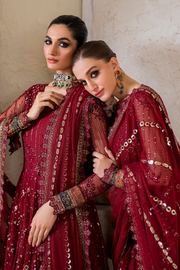IZNIK Chinon Vol-02 Embroidered Net Unstitched 3Pc Suit CC-49