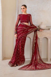 IZNIK Chinon Vol-02 Embroidered Net Unstitched 3Pc Suit CC-49
