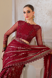 IZNIK Chinon Vol-02 Embroidered Net Unstitched 3Pc Suit CC-49
