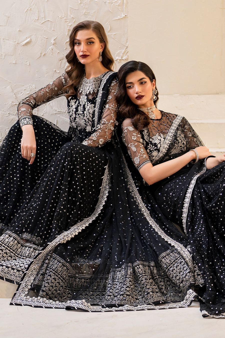 IZNIK Chinon Vol-02 Embroidered Net Unstitched 3Pc Suit CC-50