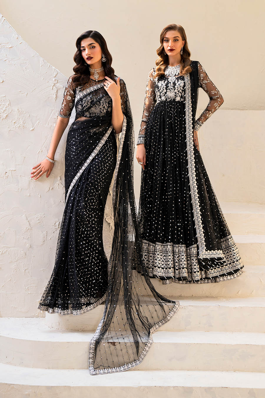 IZNIK Chinon Vol-02 Embroidered Net Unstitched 3Pc Suit CC-50