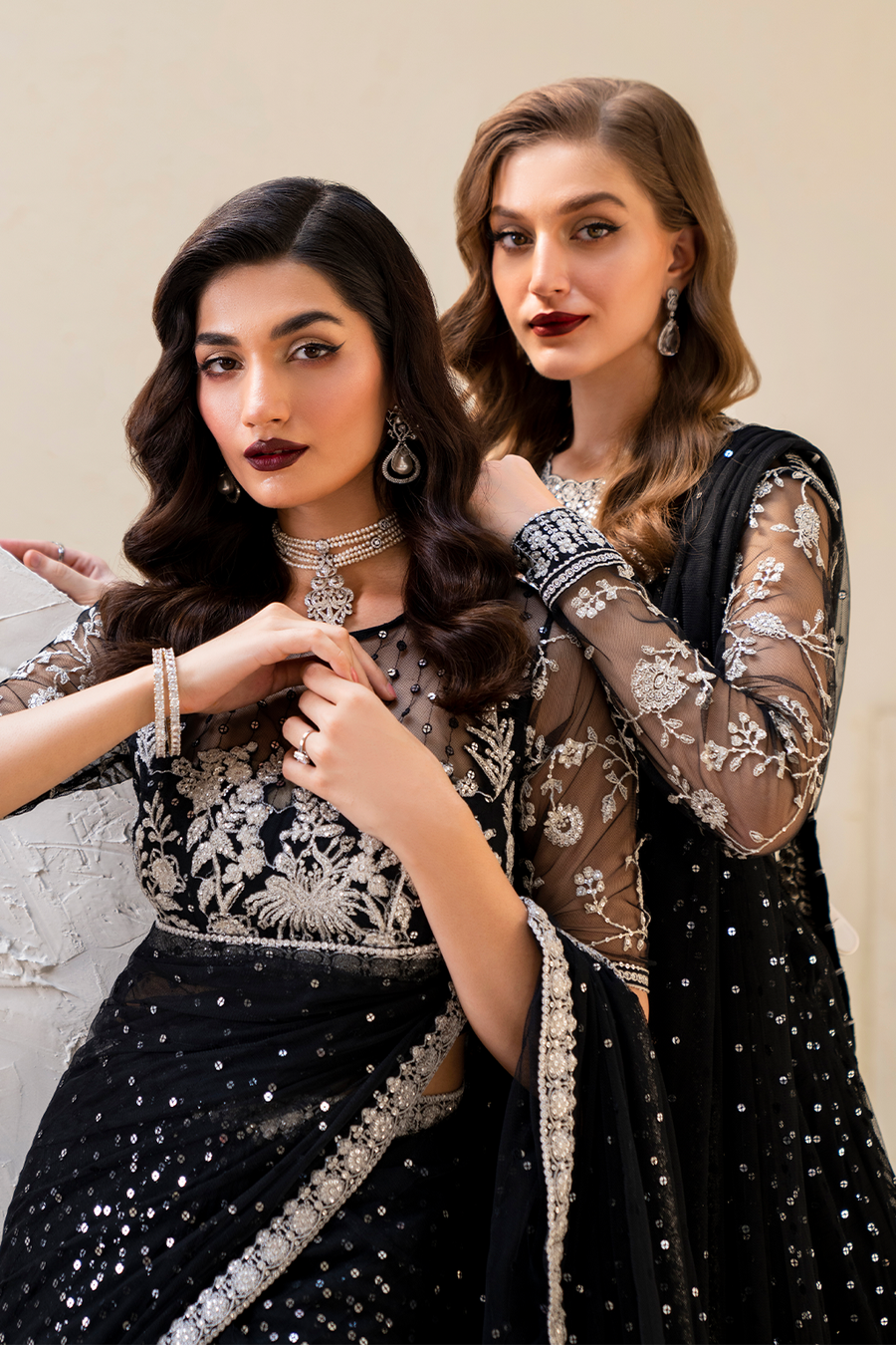 IZNIK Chinon Vol-02 Embroidered Net Unstitched 3Pc Suit CC-50