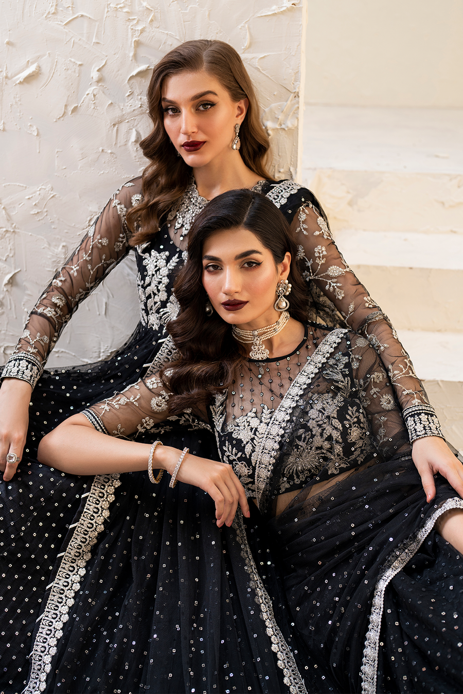 IZNIK Chinon Vol-02 Embroidered Net Unstitched 3Pc Suit CC-50