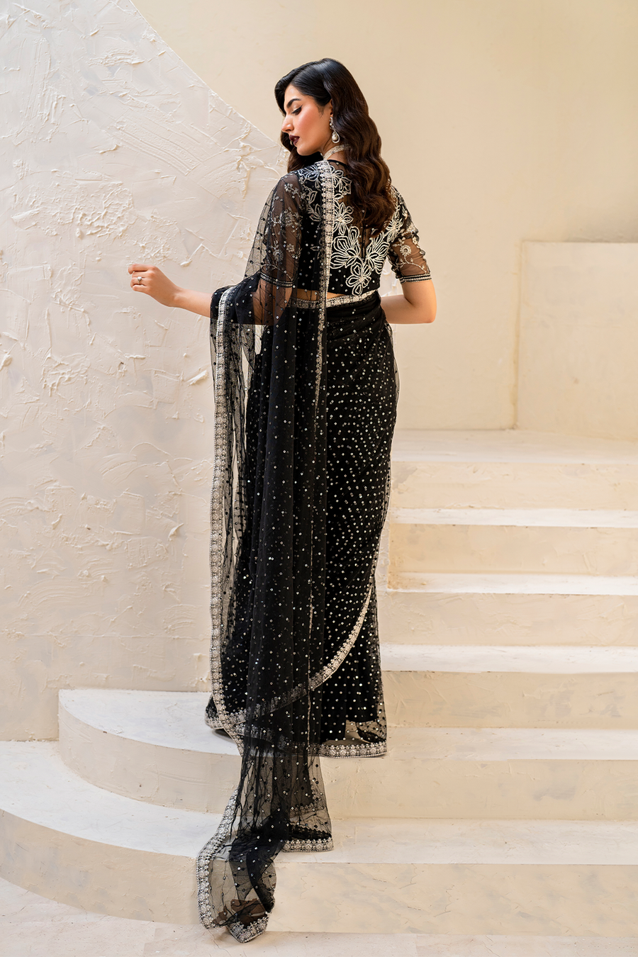 IZNIK Chinon Vol-02 Embroidered Net Unstitched 3Pc Suit CC-50
