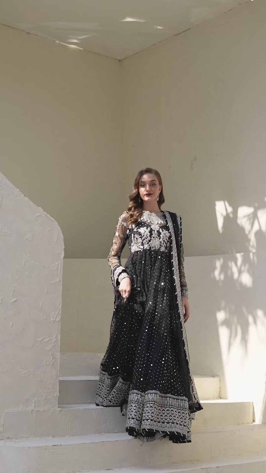 IZNIK Chinon Vol-02 Embroidered Net Unstitched 3Pc Suit CC-50