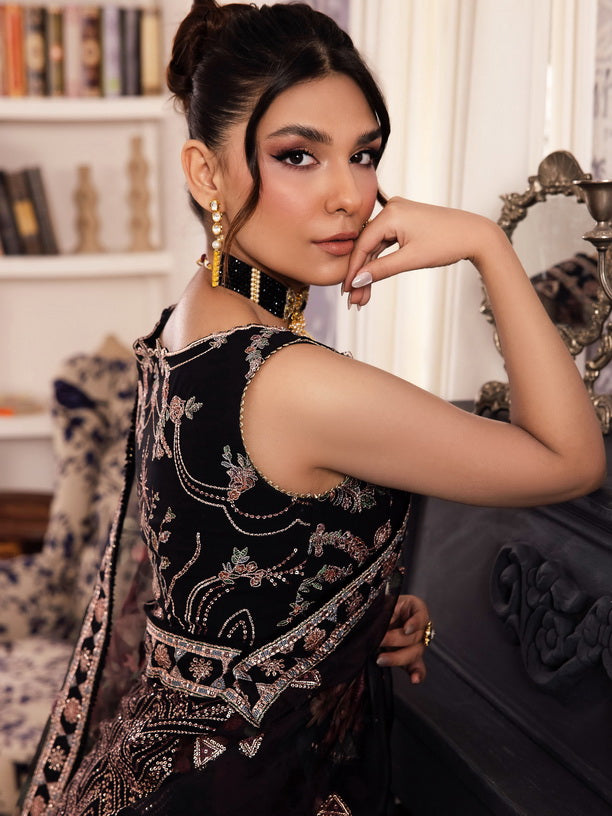 IZNIK Chinon Embroidered Chiffon Unstitched 3Pc Suit CC-32 Kiah