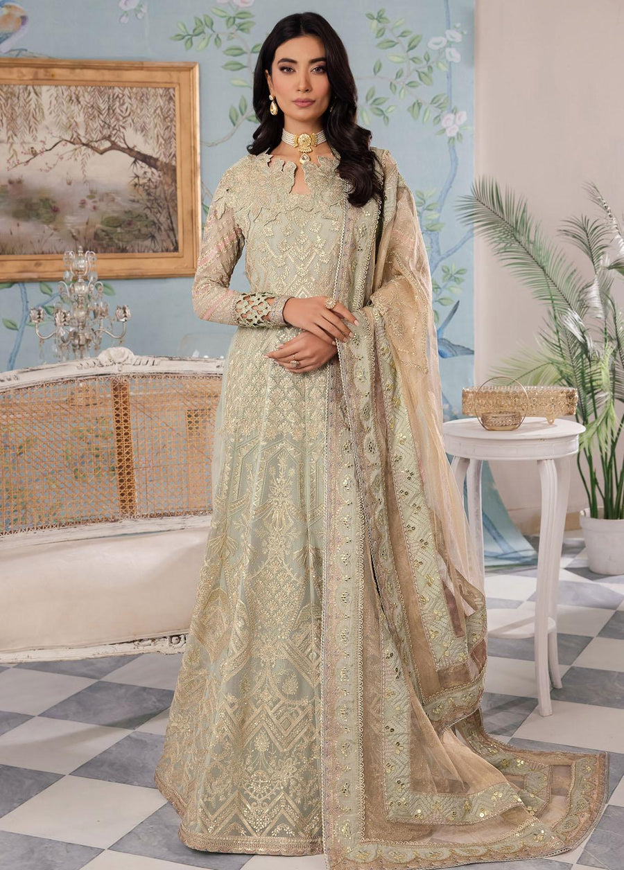 IZNIK Chinon Embroidered Chiffon Unstitched 3Pc Suit CC-33 Qiana