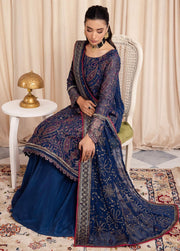 IZNIK Chinon Embroidered Chiffon Unstitched 3Pc Suit CC-34 Ashah