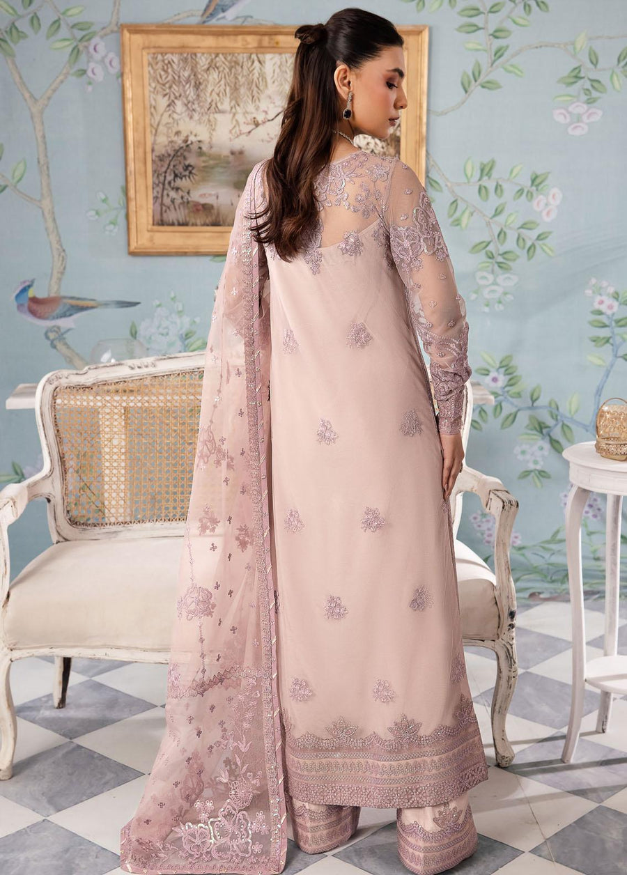 IZNIK Chinon Embroidered Net Unstitched 3Pc Suit CC-39 Bareen